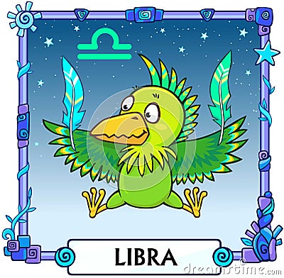 Zodiac sign Libra. Vector Illustration
