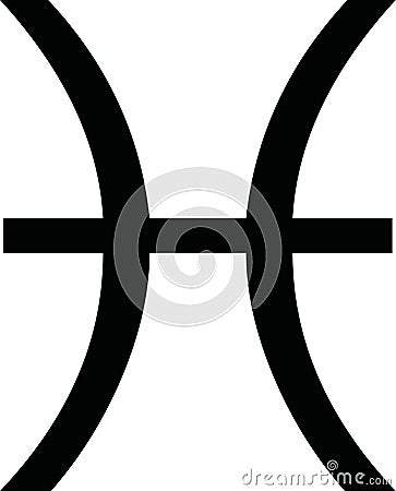Zodiac sign pisces Vector Illustration