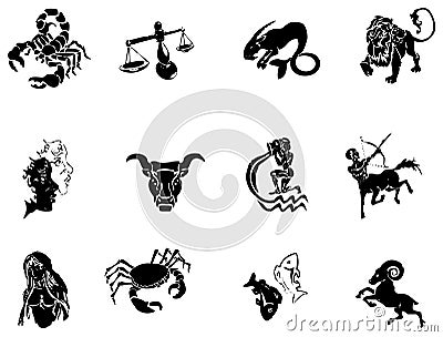 Zodiac Signs Vector Illustration