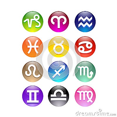 Zodiac Signs Stock Photo