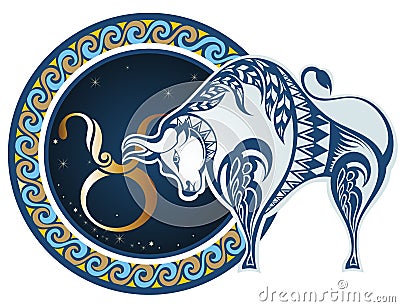 Zodiac signs - Taurus Vector Illustration