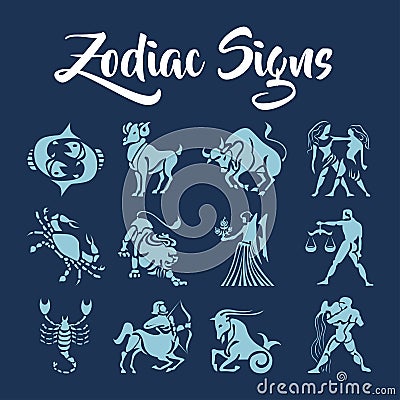 Zodiac Signs vector art Vector Illustration