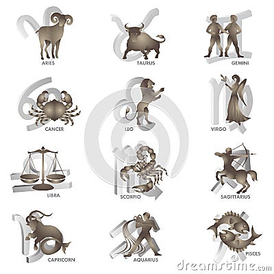 Zodiac signs Vector Illustration