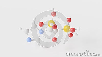zoledronic acid molecule 3d, molecular structure, ball and stick model, structural chemical formula bone resorption inhibitors Stock Photo