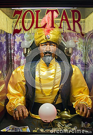 Zoltar the Fortune Teller Editorial Stock Photo