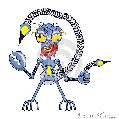 Zombie bugs cartoon Vector Illustration