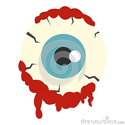 Zombie eyeball icon isolated Vector Illustration