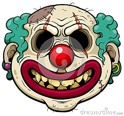 Zombie face Vector Illustration