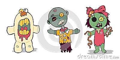 Zombie Family Stock Photo