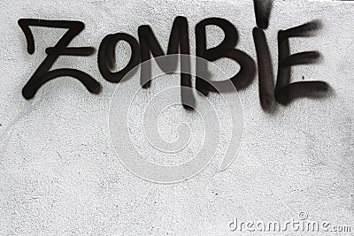 Zombie graffiti Stock Photo