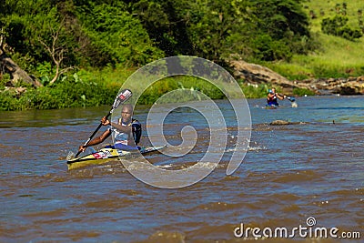 Zondi Birkett Dusi Canoe Race Editorial Stock Photo