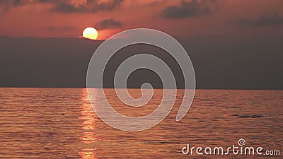 Zonsondergang over het overzees stock videobeelden Zonsondergang over het overzees stock videobeelden