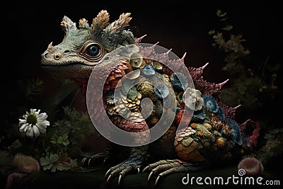 a zoo of fantastical creatures, each with its own unique characteristics Stock Photo