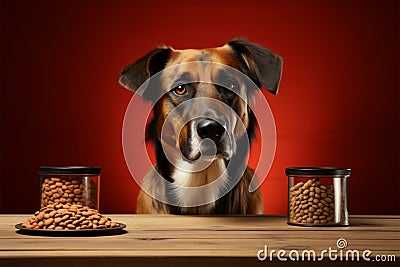 Zoo meal deal Dog food promotion graphic for pet marketing Stock Photo