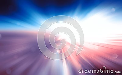 Zoom, Blue Pink light Zoom effect background Stock Photo