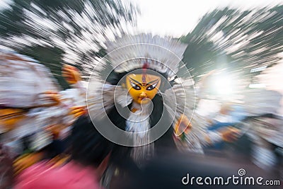 Zoom burst technique, conceptual photography with use of selective focus Stock Photo