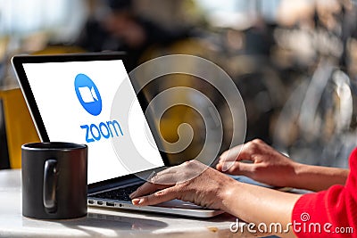 Zoom Cloud Meetings Editorial Stock Photo