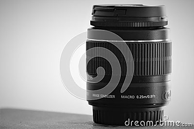 Zoom Lens EF-S 18-55mm Stock Photo