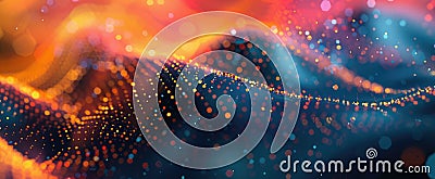 Zoomed-in texture of a quantum dot array, focusing on its application in medical imaging and diagnostics Stock Photo