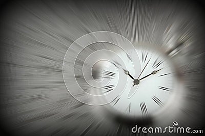 Zooming on time Stock Photo