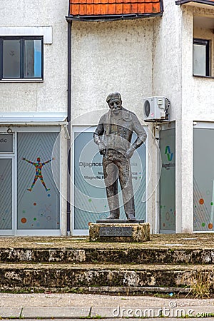 Zoran Radmilovic Statue Editorial Stock Photo