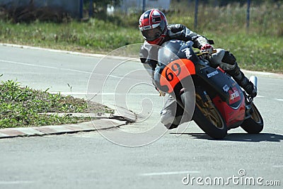 Moto race in the Serbian Championships Editorial Stock Photo