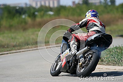 Moto race in the Serbian Championships Editorial Stock Photo