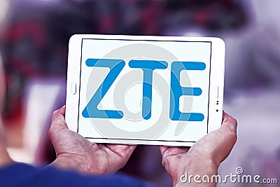 ZTE Corporation logo Editorial Stock Photo