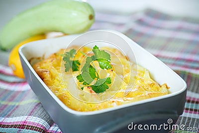 Zucchini casserole Stock Photo