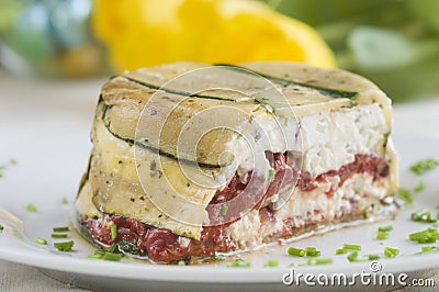 Zucchini Terrine Stock Photo