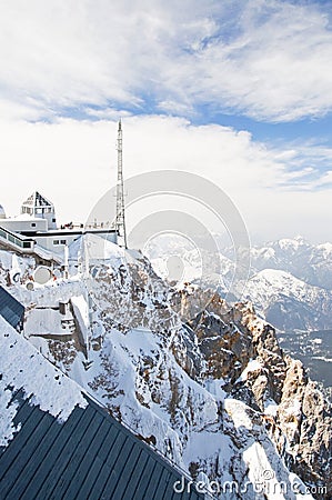 Zugspitze station Stock Photo