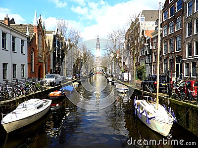 Zuiderkerk, church in Amsterdam, Holland Editorial Stock Photo