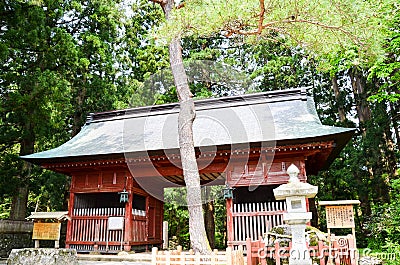 Zuishin Gate in Dewasanzan Shrine, Yamagata, Japan Stock Photo