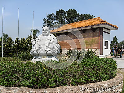 Zulai Budhist Temple Sao Paulo Brazil Editorial Stock Photo