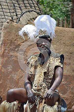 Zulu chief Editorial Stock Photo