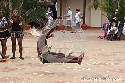 Zulu Dancer Editorial Stock Photo