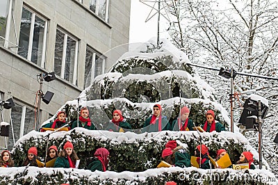 Zurich Christmas Chorous Editorial Stock Photo