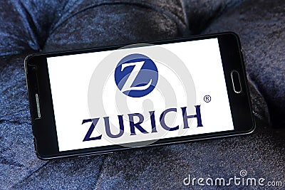 Zurich insurance logo Editorial Stock Photo