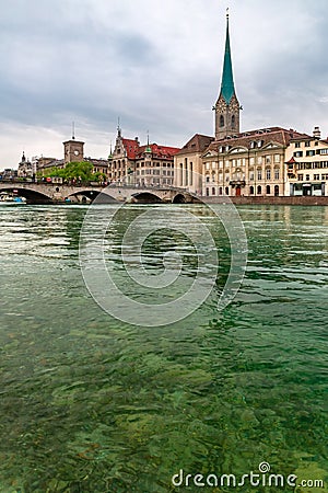 Zurich, largest city in Switzerland Stock Photo