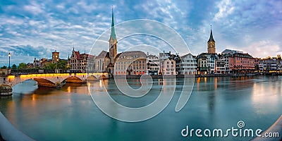 Zurich, largest city in Switzerland Stock Photo