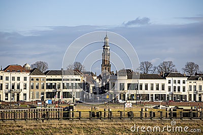 Zutphen cityscape skyline with tower Editorial Stock Photo