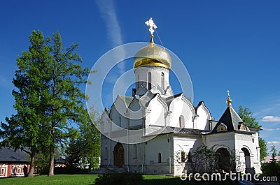 ZVENIGOROD, RUSSIA - May, 2017: Savvino-Storozhevsky monastery in Zvenigorod. Moscow region, Russia Editorial Stock Photo