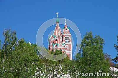 ZVENIGOROD, RUSSIA - May, 2017: Savvino-Storozhevsky monastery in Zvenigorod. Moscow region, Russia Editorial Stock Photo
