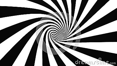 Zwart-witte hypnotic spiraal Zwart-witte hypnotic spiraal