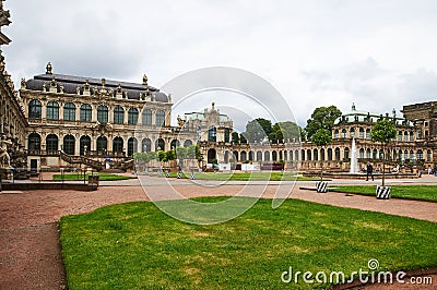 Zwinger Palace Gardens, Dresden, Germany Editorial Stock Photo