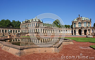 Zwinger Palace in Dresden Stock Photo