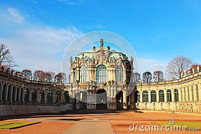 Zwinger Palace in Dresden Stock Photo