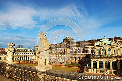 Zwinger Palace in Dresden Stock Photo