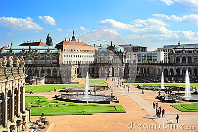 Zwinger palace in Dresden Editorial Stock Photo