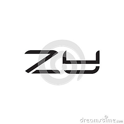 zy initial letter vector logo icon Vector Illustration